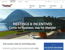 Tablet Screenshot of meetings.ticino.ch